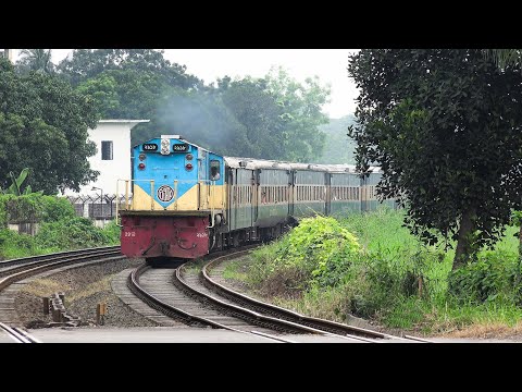 Upakul Express Train with the old Vacuum Coaches captured on March 09, 2019 || Bangladesh Railway