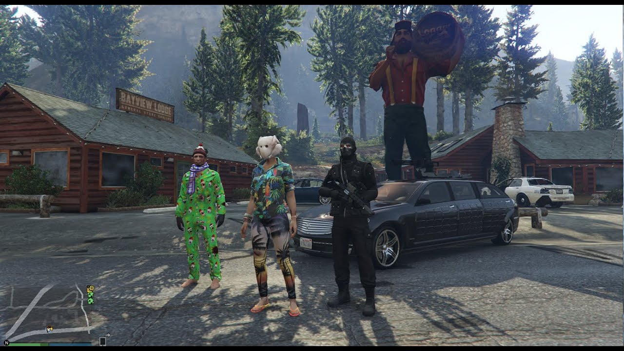 GTA V ONLINE | Défi: Monter le mont chiliad avec la Limousine Armée