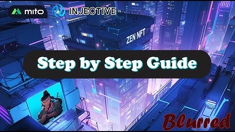 Mito Testnet Built On Injective Step by Step $Inj #injectiveprotocol #InjectiveEcosystem #injective