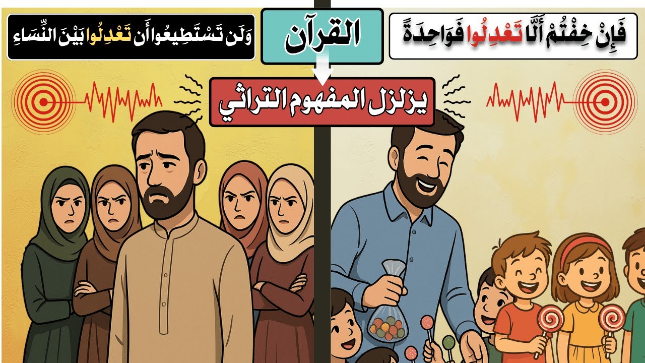 ﴿ولن تستطيعوا أن تعدلوا﴾ لا علاقة لها بالتعدد! تدبر يهدم أكبر خرافة تراثية | أفلم يدبروا القول