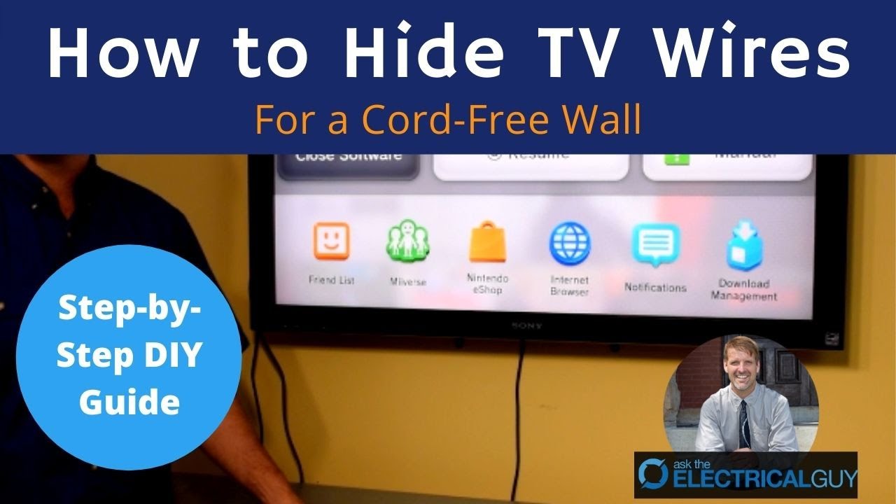 How to Hide TV Wires for a Cord-Free Wall - YouTube