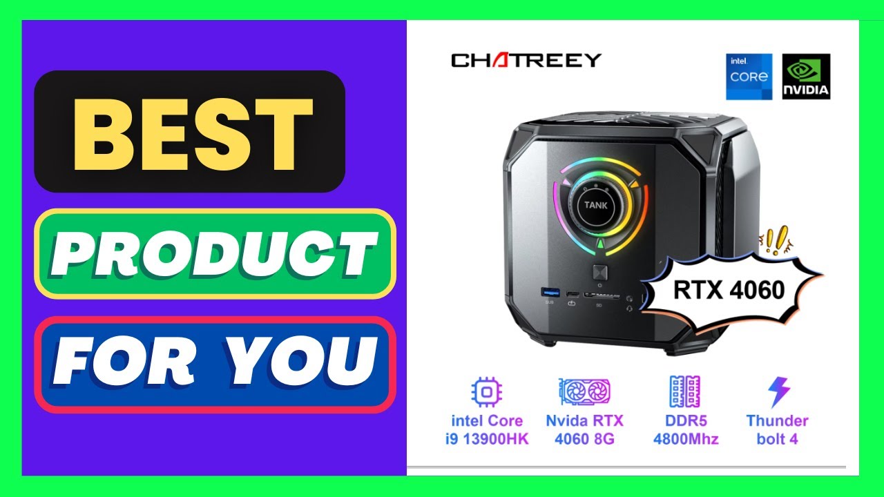 Chatreey TANK Mini PC Nvidia 4060 8G Intel Core I9 13900HK