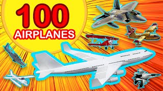 100 Aircrafts In English