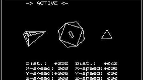 3D-Demo for the Apple ][ - testing of new 3D-object management