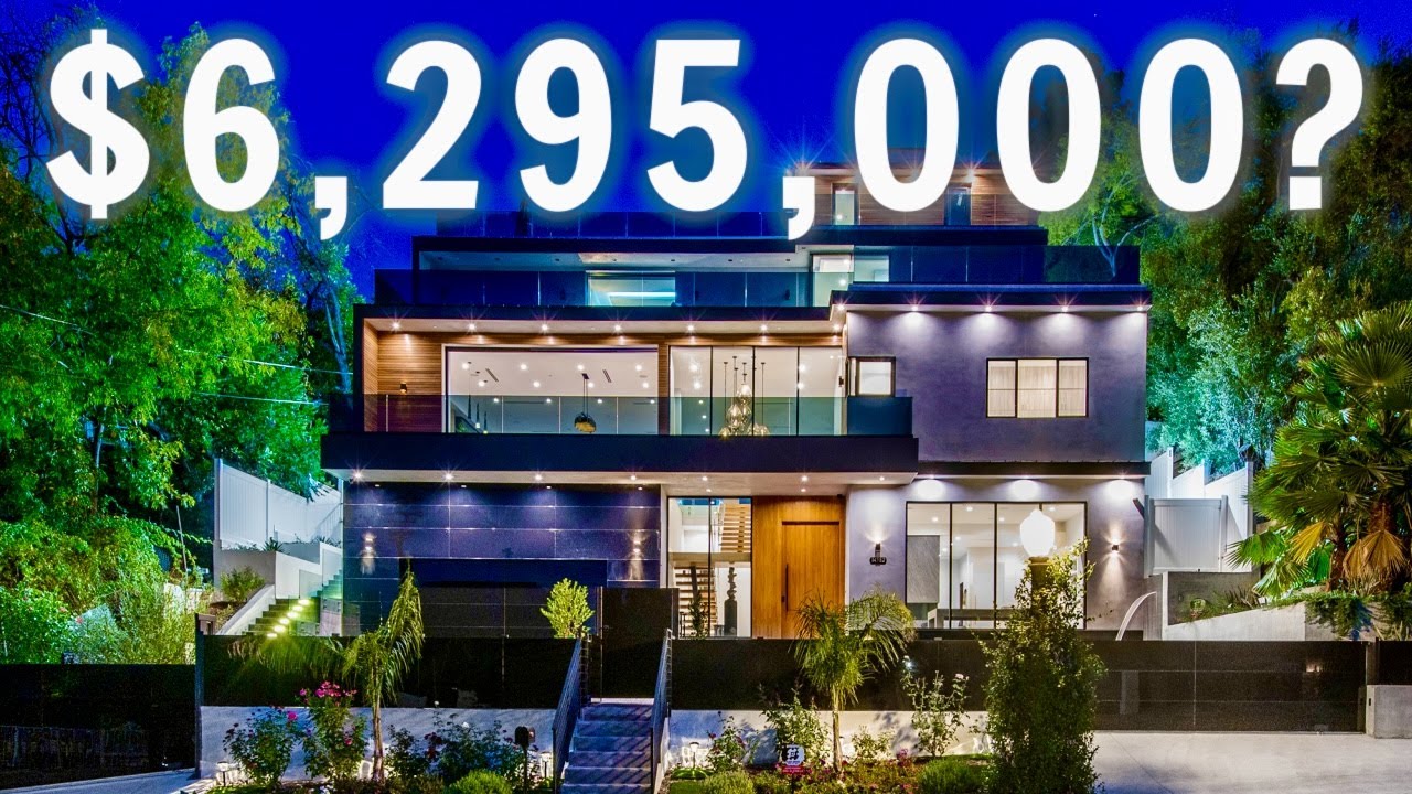 Inside a $6,295,000 MODERN MANSION with a TWO STORY POOL | Los Angeles Mansion Tour