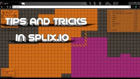 Tips and Tricks Splix.io