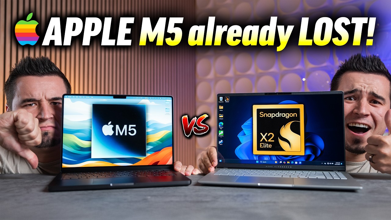 M5 MacBook Pro против Snapdragon X2 Elite — Apple ОТСТАЛА!