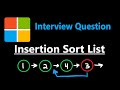 Insertion Sort List - Leetcode 147 - Python