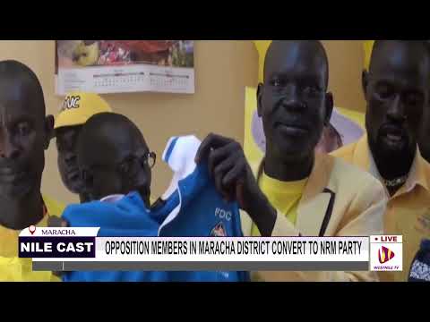OPPOSITION MEMBERS IN MARACHA DISTRICT CONVERT TO NRM PARTY