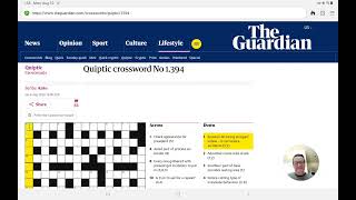 Guardian Quiptic Crossword No 1 394 by Anto