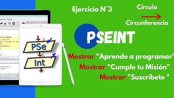 💻📲#Programación #Pseint Ejercicio_3 Circunferencia #6