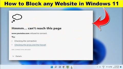 How to Block any Website in Windows 11 | Without Using any Software