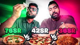 البيتزا الايطالية عالحطب 🍕 l   الرخيصة VS الوسط VS الغالية 🤔