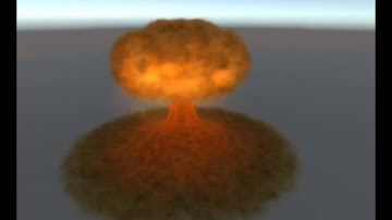 Nuclear explosion  using Unity 5 particle system