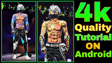 How to increase 4k lobby quality // How to increase free fire video quality//ff 4k quality tutorial