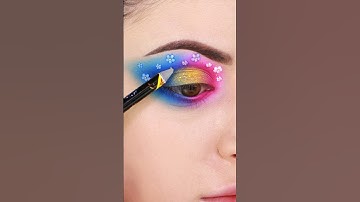 pansexual flag eye makeup for pride month🏳️‍🌈  #pridemakeup #eyemakeup #pride #makeuptutorial