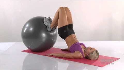 Stability ball hamstring curl