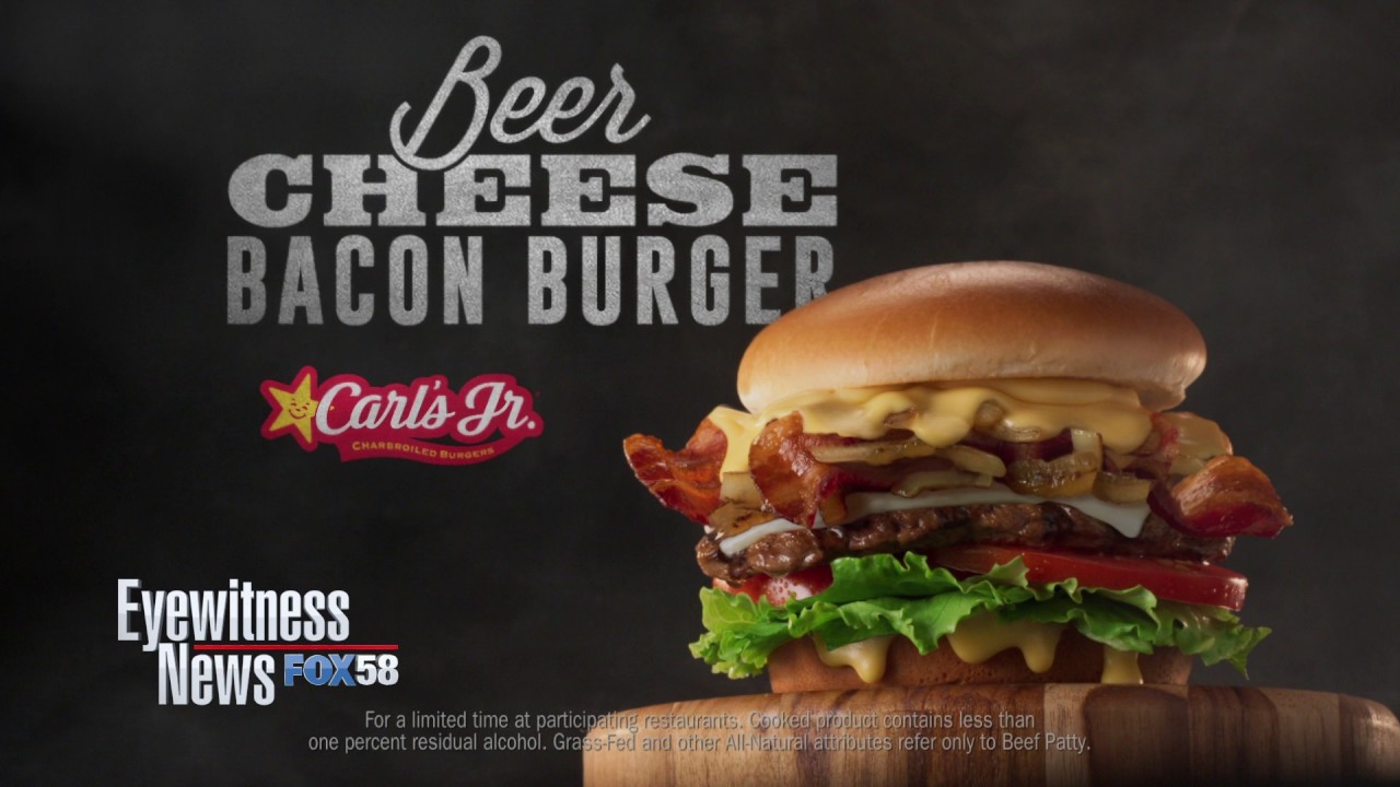 Carl's Jr. Beer Cheese Burger Billboard - YouTube