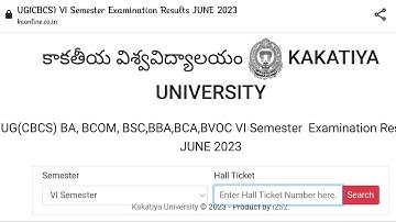 #kakatiyauniversity Degree 6th Sem Results Released🔥Check Fast PDF Link Is Mentioned In description👇