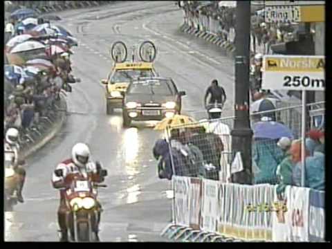 Lance Armstrong wint WK wielrennen 1993 in Oslo