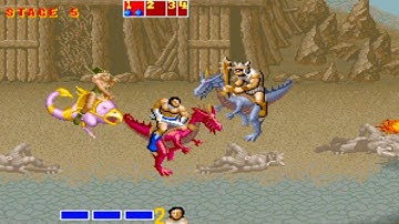 Golden Axe Arcade Gameplay Playthrough with Ax Battler 4K Ultra HD