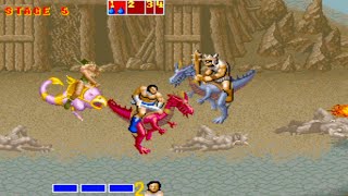 Golden Axe Arcade Gameplay Playthrough with Ax Battler 4K Ultra HD