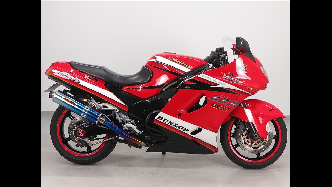KAWASAKI ZZR1100 ZXT10D エンジン始動 BEET マフラーサウンド - YouTube