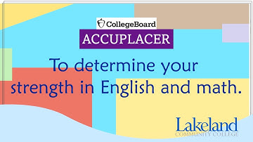 ACCUPLACER Placement Test Overview