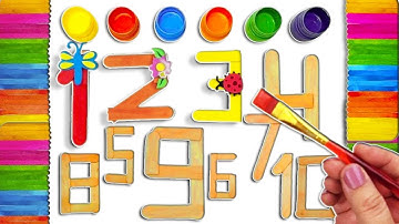 Let’s Make Counting Numbers with Wooden Sticks! 🔢 Preschool Toddlers Learning Video