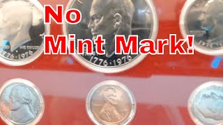 NO MINT MARK!!! 1976 NO S Mint Mark Eisenhower Dollar - You Might Have One