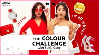 THE FULL COLOUR CHALLENGE with @SoniaGarg | Stylish Looks | All Red | All White | Nykaa Fashion
