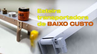 Como fazer uma esteira transportadora fácil e barata