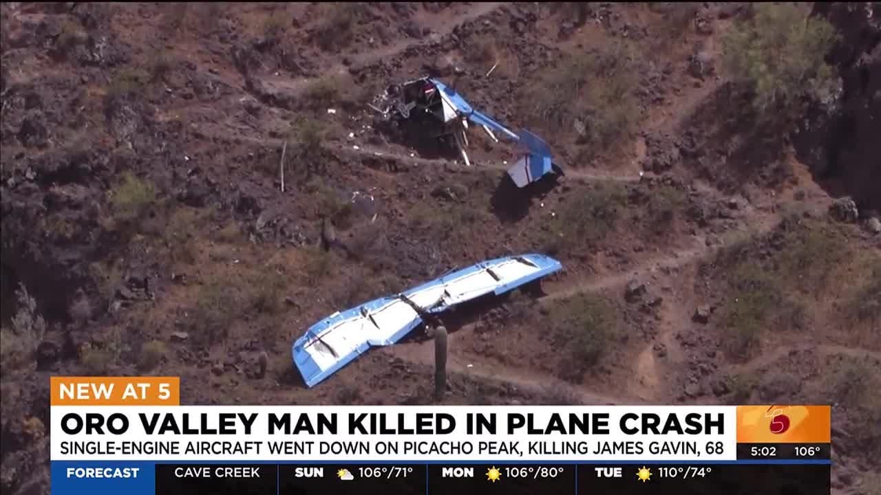 Man killed in plane crash on Picacho Peak in southern Arizona - YouTube