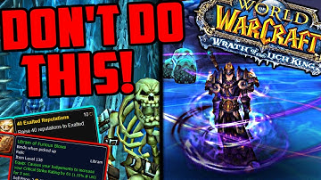 WOTLK Preparation – Don