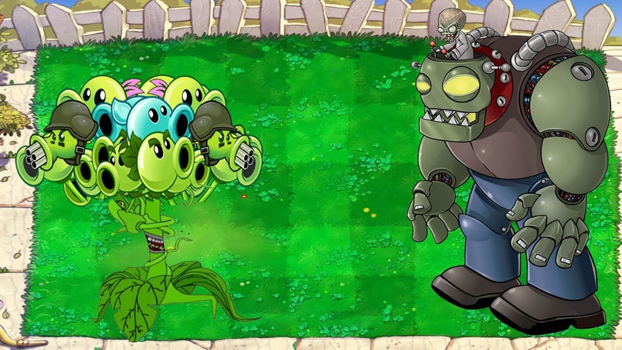 Plants vs Zombies - Team Plant Pea vs Dr. Zomboss - YouTube