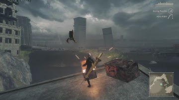 NieR:Automata - Getting Flooded City Chests (as 9S) [No Commentary, Read Description for a Guide]