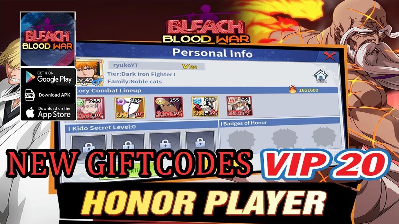Bleach Blood War New Gift Codes May RPG Game Free VIP9 Android iOS YouTube