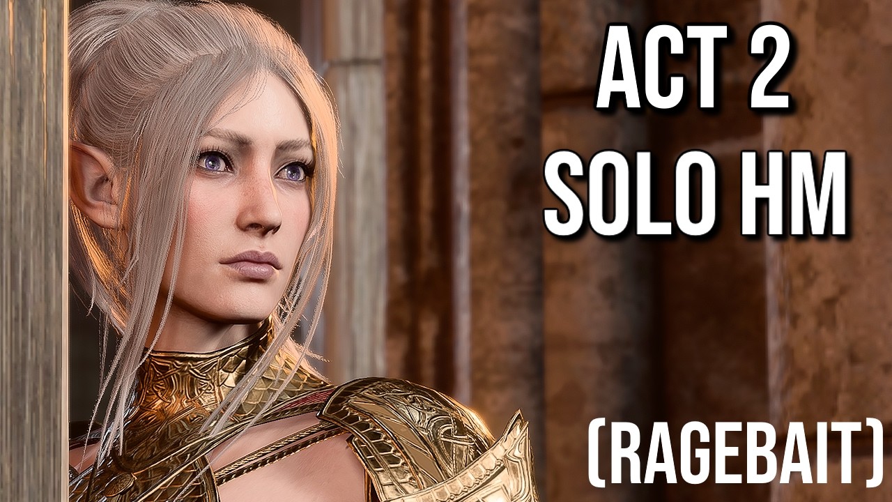 A Solo Playthrough of All Time ACT 2 - Baldur's Gate 3 Honour Mode