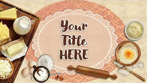 Intro template para youtube de cocina // Intro Outro for youtube channel // Baking Cooking