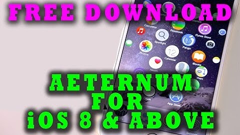 [Latest iOS Theme] Download Free Aeternum Theme on iOS 8 & above (Tested Successfully)