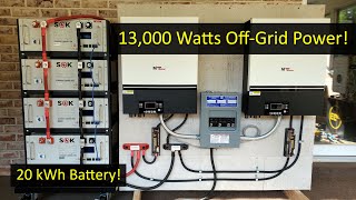 Building a 13,000 Watt Split-Phase Solar Power System, Off-Grid!