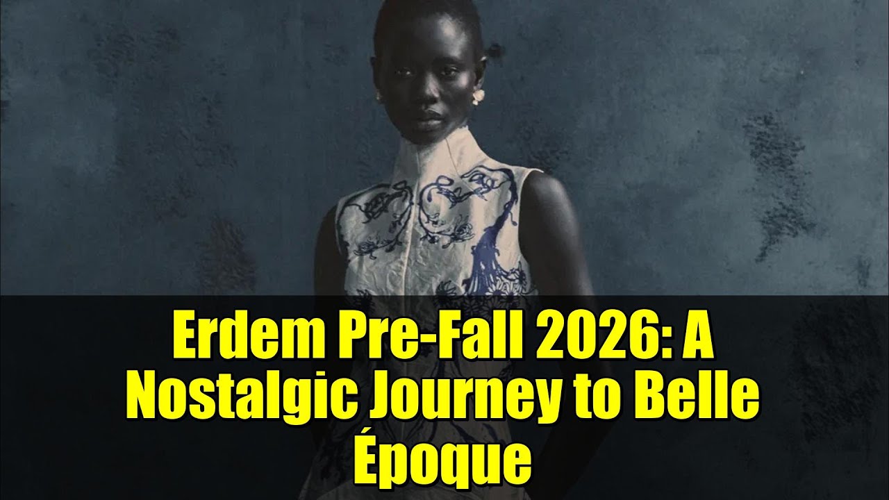 Erdem Pre-Fall 2026: A Nostalgic Journey to Belle Époque