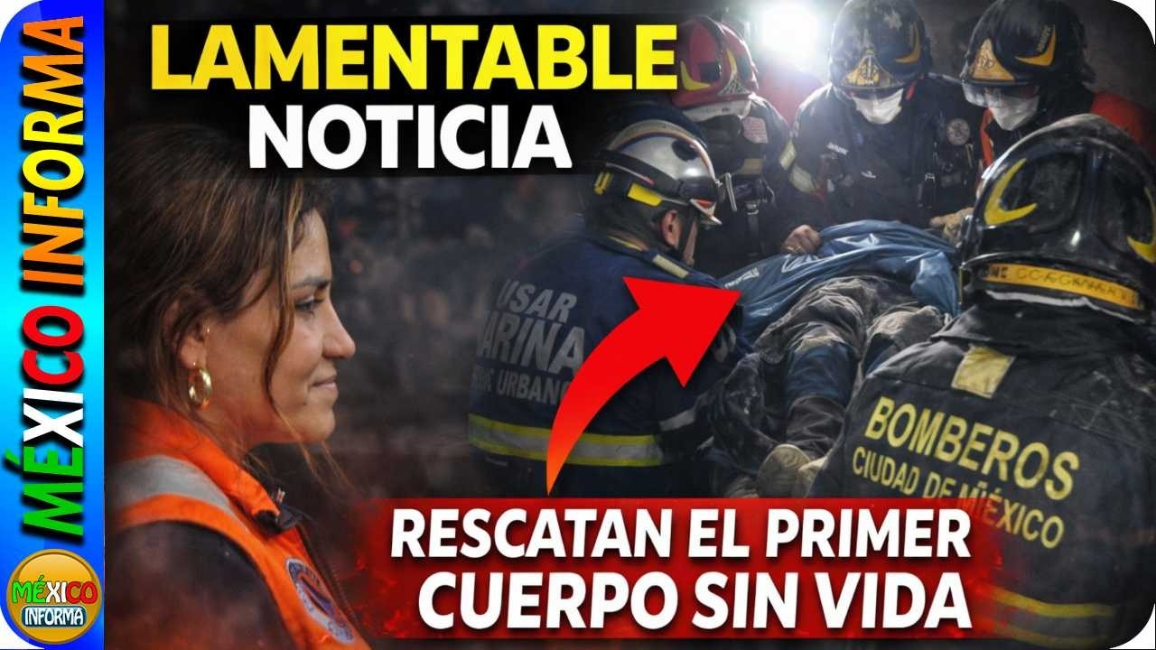 LAMENTABLE NOTICIA. EQUIPOS DE RESCATE SACAN EL PRIMER CUERPO SIN VIDA TRAS COLAPSO DE EDIFICIO.