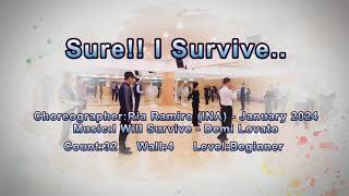 Sure!! I Survive..Line Dance#젠틀맨라인댄스#회원모집중