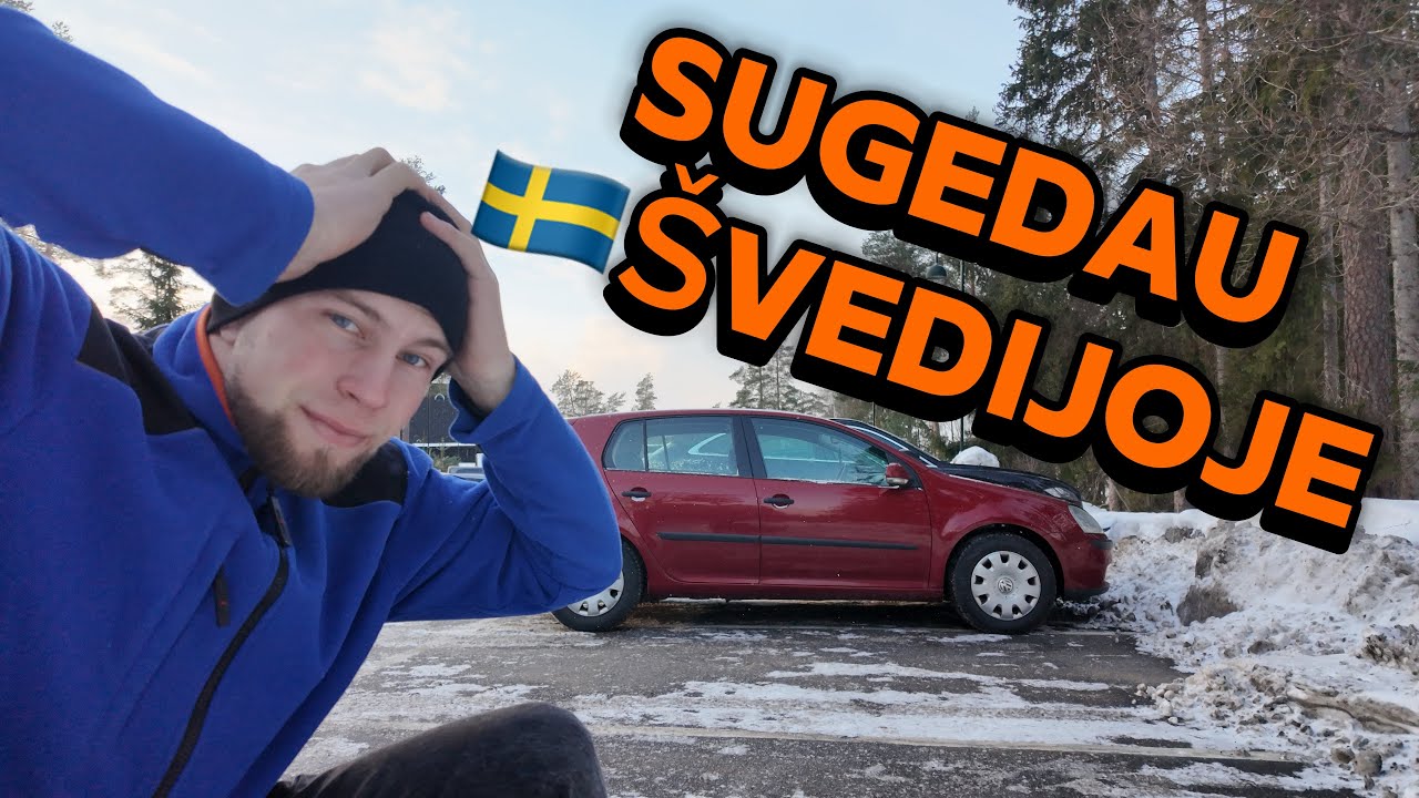 Praradom stabdžius Švedijoje žiema!