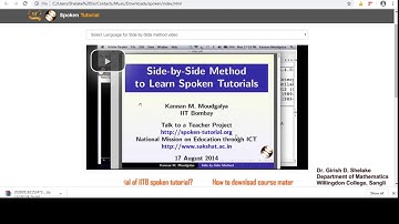 How to download spoken tutorial IITB course material?