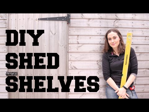 DIY Shed Shelves | The Carpenter’s Daughter