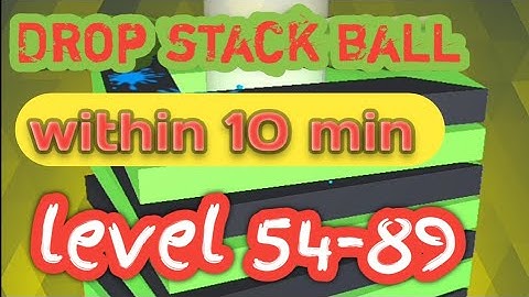 Drop stack ball gameplay level 54-89 by LOOKUP GAMING || new video daily|| subscribe now