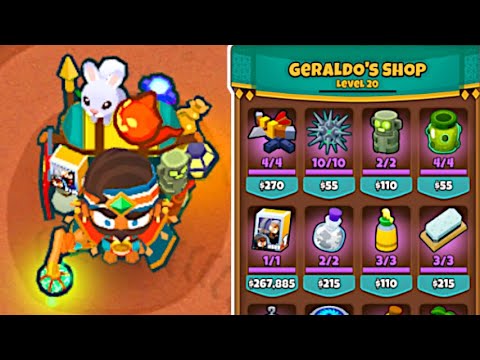 NEW Shopkeeper Hero - MAX Level Geraldo Is Amazing! (Bloons TD 6)