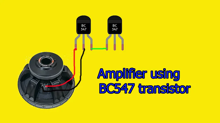 Audio Amplifier using BC547 transistor